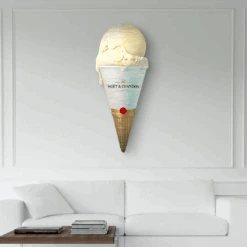 Champagne Cream 13 Champagne Cream -Artmind wandbild freiform moetchampagner eiss kunstwerk 2