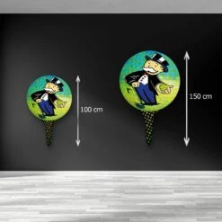 Your Turn 15 Your Turn -Artmind wandbild freiform monopoly mann spielt golf brushed 5