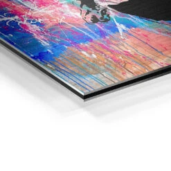 Give A Lot Get A Lot -Artmind wandbild give a lot get a lot kunst kaufen bei artmind detail brushed