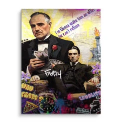 Artmind -Artmind wandbild godfather pate popart kunstwerk artmind brushed