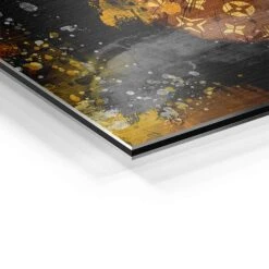 Schmetterling - Bronze Edition 25 Schmetterling - Bronze Edition -Artmind wandbild gold brauner schmetterling detail brushed