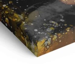 Schmetterling - Bronze Edition 23 Schmetterling - Bronze Edition -Artmind wandbild gold brauner schmetterling detail leinwand