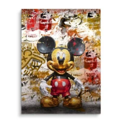 Camplo 15 Camplo -Artmind wandbild goldene mickey pop art artmind kunst brushed