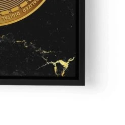 Bitcoin - Gold 24 Bitcoin - Gold -Artmind wandbild goldener bitcoin lwrs