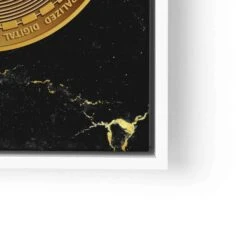 Bitcoin - Gold 25 Bitcoin - Gold -Artmind wandbild goldener bitcoin lwrw