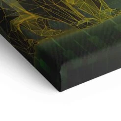 Bulle & Bär 21 Bulle & Bär -Artmind wandbild goldener bull baer dollar boerse detail leinwand