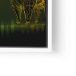 Bulle & Bär 25 Bulle & Bär -Artmind wandbild goldener bull baer dollar boerse lwrw