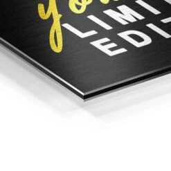 You Are 25 You Are -Artmind wandbild goldener fingerabdruck detail brushed