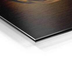 Gold Circle 22 Gold Circle -Artmind wandbild goldener splash detail brushed