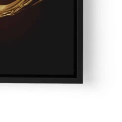 Gold Circle 24 Gold Circle -Artmind wandbild goldener splash lwrs