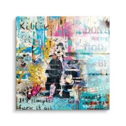 Don't Act Cool - Be It 14 Don't Act Cool - Be It -Artmind wandbild goofy mickey be cool artmind artwork acryl