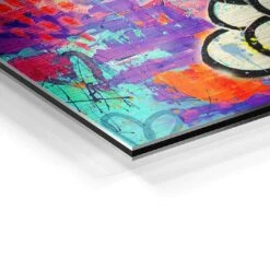 Graffiti Spray 22 Graffiti Spray -Artmind wandbild graffiti schlumpf kunst kaufen bei artmind detail brushed