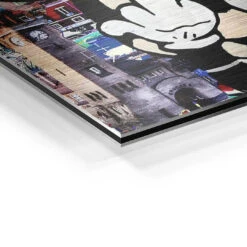 More Love - Less Hate 20 More Love - Less Hate -Artmind wandbild hamburg kunst kaufen bei artmind detail brushed