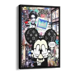 More Love - Less Hate 16 More Love - Less Hate -Artmind wandbild hamburg kunst kaufen bei artmind schattenfugenrahmen