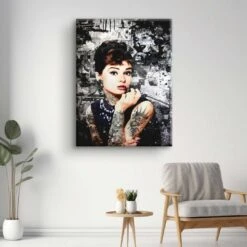 Tattoo Model - Audrey Hepburn 18 Tattoo Model - Audrey Hepburn -Artmind wandbild hepburn tattoo kunst kaufen bei artmind 14