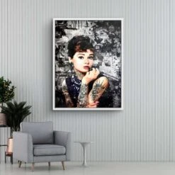 Tattoo Model - Audrey Hepburn 19 Tattoo Model - Audrey Hepburn -Artmind wandbild hepburn tattoo kunst kaufen bei artmind 17