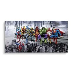 Heroes On Beam -Artmind wandbild heros artmind bild brushed