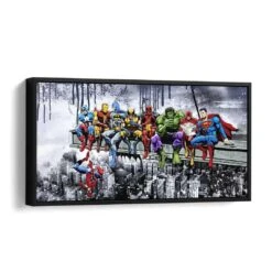 Heroes On Beam -Artmind wandbild heros artmind bild schattenfugenrahmen