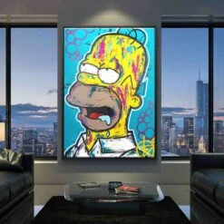 Confused Homer 18 Confused Homer -Artmind wandbild homer simpson 13