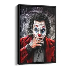 Smoking Joker 17 Smoking Joker -Artmind wandbild joker red smoke von artmind schattenfugenrahmen