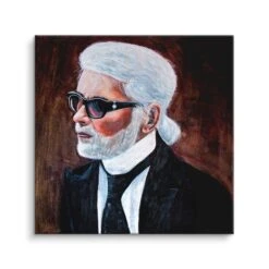 Karl Lagerfeld 16 Karl Lagerfeld -Artmind wandbild karl lagerfeld kreative kunst artmind wall art bild leinwand