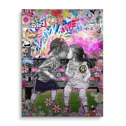 Young Love 16 Young Love -Artmind wandbild kids kissing von artmind brushed