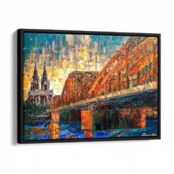 Köln 16 Köln -Artmind wandbild koeln hohenzollernbrueck kunst kaufen bei artmind schattenfugenrahmen