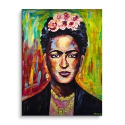 Frida Kahlo 16 Frida Kahlo -Artmind wandbild kreative kunst color women artmind wall art bild brushed