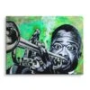 Louis Armstrong 2 Louis Armstrong -Artmind wandbild kreative kunst green music artmind wall art bild leinwand