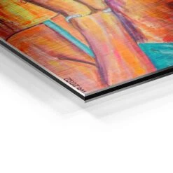 Mia – Wie Geht's Wohl Weiter 23 Mia – Wie Geht's Wohl Weiter -Artmind wandbild kreative kunst orange blue women artmind wall art bild detail brushed