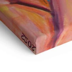 Mia – Wie Geht's Wohl Weiter 21 Mia – Wie Geht's Wohl Weiter -Artmind wandbild kreative kunst orange blue women artmind wall art bild detail leinwand