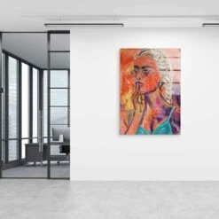 Mia – Wie Geht's Wohl Weiter 20 Mia – Wie Geht's Wohl Weiter -Artmind wandbild kreative kunst orange blue women artmind wall art bild 15