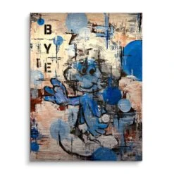 Schlumpf 17 Schlumpf -Artmind wandbild kreative kunst schlumpf von artmind brushed