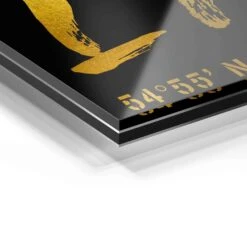 Sylt - Koordinaten 21 Sylt - Koordinaten -Artmind wandbild kreative kunst sylt gold von artmind detail acryl