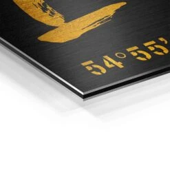 Sylt - Koordinaten 22 Sylt - Koordinaten -Artmind wandbild kreative kunst sylt gold von artmind detail brushed