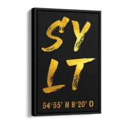 Sylt - Koordinaten 17 Sylt - Koordinaten -Artmind wandbild kreative kunst sylt gold von artmind schattenfugenrahmen c2284152 599e 4f63 9442 6a94fe71f9c6