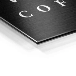 Life Begins After Coffee -Artmind wandbild life begins after coffee detail brushed