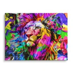Colorful Lion King 16 Colorful Lion King -Artmind wandbild loewe kunst premium artwork artmind leinwand