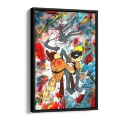 Bunny 15 Bunny -Artmind wandbild lola und bugs bunny kreativ schattenfugenrahmen