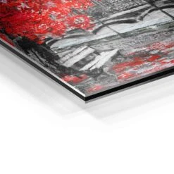 London - Kiss 22 London - Kiss -Artmind wandbild london frau mit schirm artmind bild detail brushed