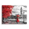 London - Kiss 1 London - Kiss -Artmind wandbild london frau mit schirm artmind bild leinwand