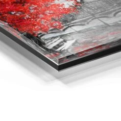 London - Kiss 23 London - Kiss -Artmind wandbild london frau mit schirm artmind wand bild detail acryl