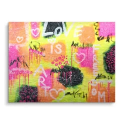 Love Is Freedom, Love Is Art 15 Love Is Freedom, Love Is Art -Artmind wandbild love is freedom kunst kaufen bei artmind brushed