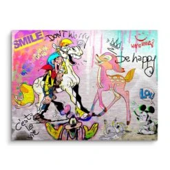 Lucky Smile 16 Lucky Smile -Artmind wandbild lucky smile von artmind brushed