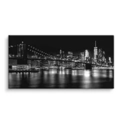 Manhattan To Brooklyn 16 Manhattan To Brooklyn -Artmind wandbild manhatten brooklyn skyline kunst kaufen bei artmind leinwand