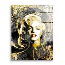 Marilyn Monroe - Gold -Artmind wandbild marilyn monroe in gold acryl