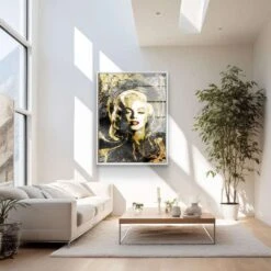 Marilyn Monroe - Gold -Artmind wandbild marilyn monroe in gold artmind 6