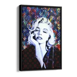 Marilyn Monroe 17 Marilyn Monroe -Artmind wandbild marilyn monroe luis vuitton schattenfugenrahmen