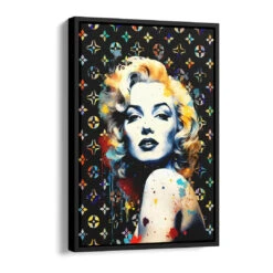 Golden Elegance 15 Golden Elegance -Artmind wandbild marilyn monroe pop art kunstwerk artmind schattenfugenrahmen