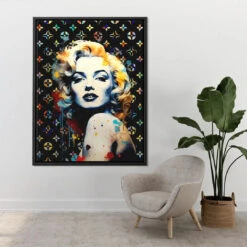 Golden Elegance 20 Golden Elegance -Artmind wandbild marilyn monroe pop art kunstwerk artmind 3